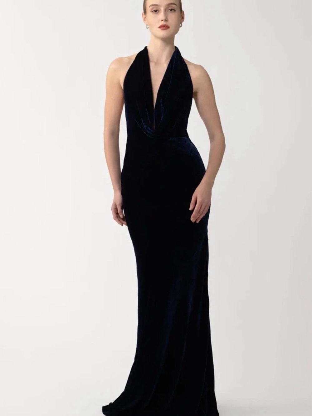 Sau Lee Pearl Velvet Gown Size 14